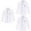 3Pièces Blouse Chef Unisexe Longues Résistante Lavage 5