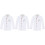 3Pièces Blouse Chef Unisexe Longues Résistante Lavage 3
