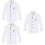 3Pièces Blouse Chef Unisexe Longues Résistante Lavage 6