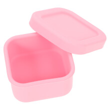 4Pièces Boîtes Repas Silicone Rose Étanches Empilables Pour Camping