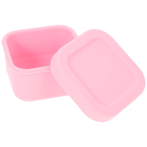 4Pièces Boîtes Repas Silicone Rose Étanches Empilables Pour Camping 1