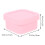 4Pièces Boîtes Repas Silicone Rose Étanches Empilables Pour Camping 11