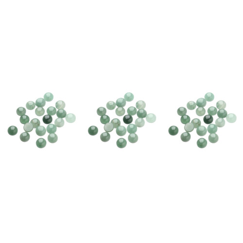 60Pièces Verre Vert Pour Accessoires DIY 2