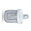 Hanging Bath Toy Storage with Quick Drying Mesh, White & Gray 4