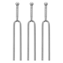 9Pièces Diapasons 440Hz Métal Argent Accordage Précis Pour Guitare