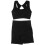 2Ensembles Tenue Workout Nylon Noir, Short Et Extensible 2