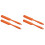 4Pièces Spatules Silicone Durables Orange Résistantes Chaleur 2