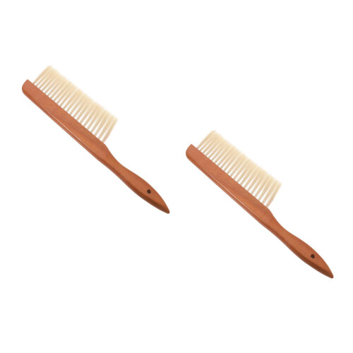 2Pcs Wooden Handle Bee Sweep Brush Practical Durable Beekeeping Tool 2