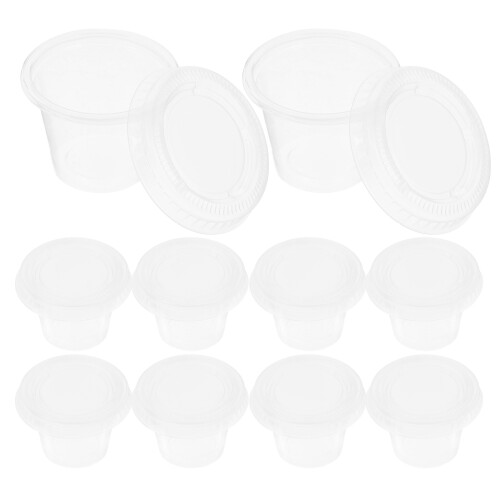 300Pcs White Condiment Containers PP for Sauces and Yogurt 2