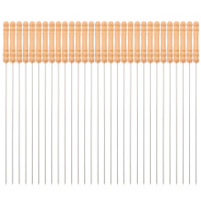 60Pcs Barbecue Tool Stainless Steel Skewer Sticks Beige Durable