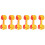 3Pairs Multi Plastic Dumbbells Kids Exercise Barbell 4