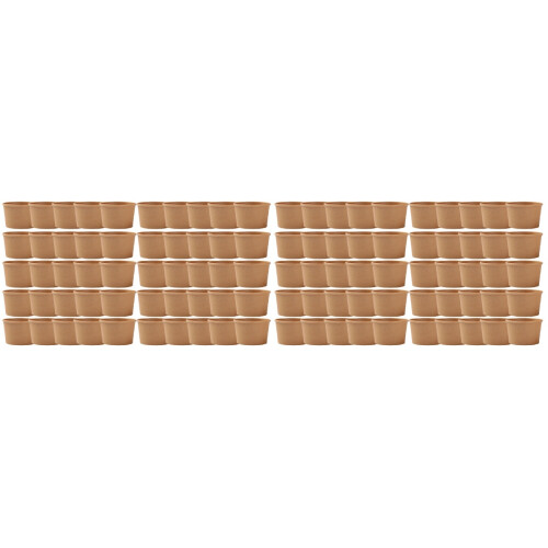 100Pcs Eco Friendly Kraft Soup Cups Recyclable Meal Prep Containers 1