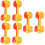 3Pairs Multi Plastic Dumbbells Kids Exercise Barbell 6