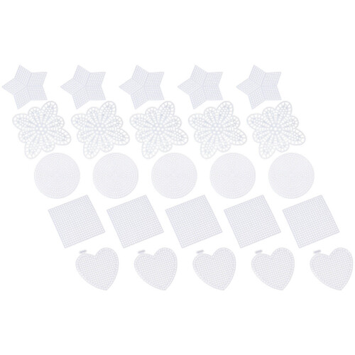 100St Wit Embroidery Mesh Plastic Canvas Met Hart En Vormen