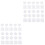 100St Wit Embroidery Mesh Plastic Canvas Met Hart En Vormen 5