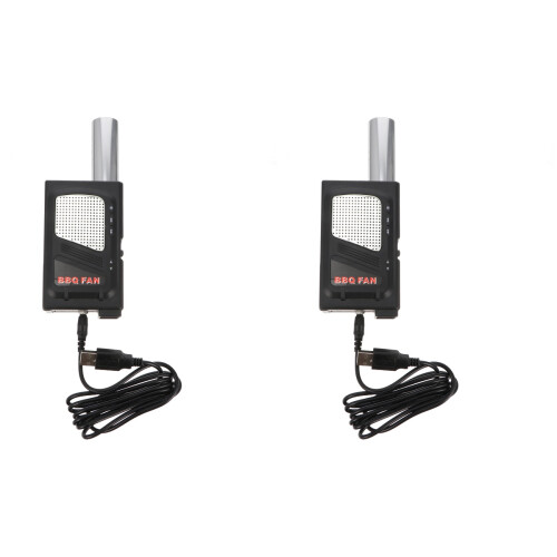 2St Compacte Bbq Fire Blower Zwart Voor Camping En Barbecue 1