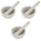 3Sets Vijzel En Stamper Set Wit Voor Keuken En 3