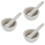 3Sets Vijzel En Stamper Set Wit Voor Keuken En 6
