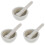 3Sets Vijzel En Stamper Set Wit Voor Keuken En 2