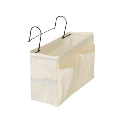 3St Beige Hanging Case Canvas Bag Bed Organizer En Stijlvol