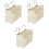 3St Beige Hanging Case Canvas Bag Bed Organizer En Stijlvol 3