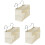 3St Beige Hanging Case Canvas Bag Bed Organizer En Stijlvol 2