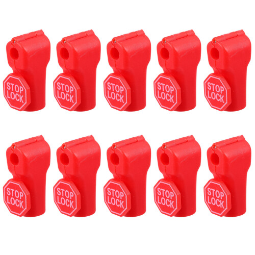30St Lichtgewicht Rood Peg Hook Lock Voor Winkelbeveiliging