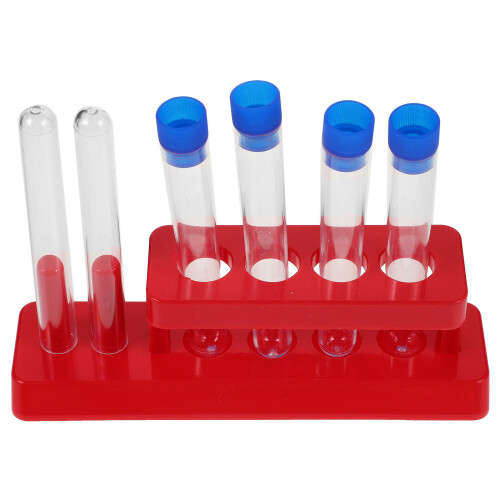 3Sets Plastic Testbuizen Met Standaard Voor Labopslag En Gebruik 1