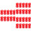 30St Lichtgewicht Rood Peg Hook Lock Voor Winkelbeveiliging 6