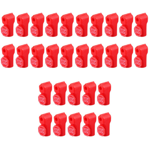30St Lichtgewicht Rood Peg Hook Lock Voor Winkelbeveiliging 2