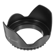 2St Zwart ABS Lenskap 52Mm Dslr Camera Tegen Lichtreflectie En Impact