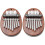 2St Kalimba Mini Duimpiano Beginners Licht Bruin Draagbaar 4