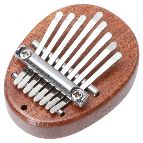 2St Kalimba Mini Duimpiano Beginners Licht Bruin Draagbaar