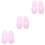 3Paren Comfortabele Roze Boot Socks Voor Dames Sebs -Glijdend 5