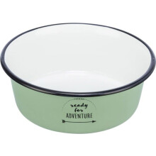 Gamella - TRIXIE - 25213 - Emaille/Acciaio INOX - 1,9 l - Verde - Rotonda