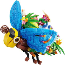 Insekten und Blumen Klemmbaustein-Set 627 Teile Schreibtisch-Deko Geschenk — konstruktionsspielzeug, set für erwachsene