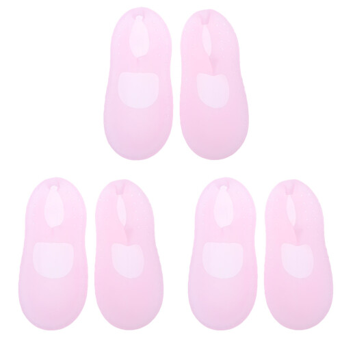 3Paren Comfortabele Roze Boot Socks Voor Dames Sebs -Glijdend 1