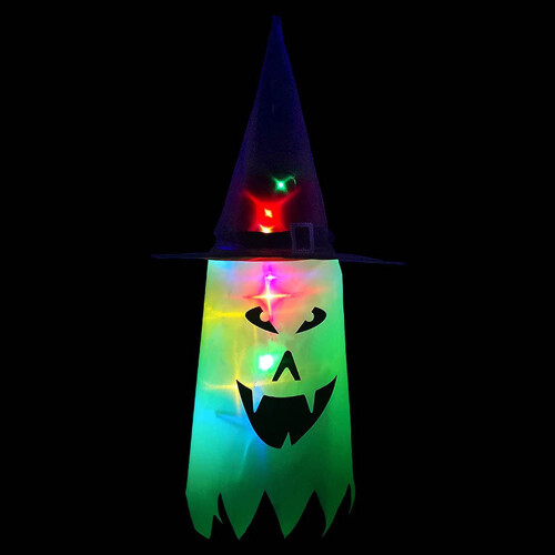 LED Witch Hat Halloween Decoration, 75cm 1