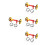 4Sets Vouwfiets Easy Wheel Extender Aluminium Rood Rugged 8