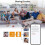 Tuya  Vibrationssensor ZigBee Tuya Sensor Monitor App Kontroll Säkerhetsskydd Zigbee Sensor Motion Shock Alarm 2