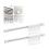 Multifunctional Slide Rail Hook, Adhesive Wall Hooks Rack, Space Saving Utensil Rack No Drilling Wall Mount Accessory 2