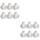 12St Witte Keramische Chopsticks Rest, Konijnvorm 6