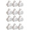 12St Witte Keramische Chopsticks Rest, Konijnvorm 5