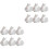 12St Witte Keramische Chopsticks Rest, Konijnvorm 3