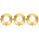 3St Gouden Legering Wierookbrander Hoed Voor 6