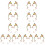 10Paren Koperen Elf Oorclips Ear Cuffs Mode Multi Cosplay 9