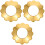3St Gouden Legering Wierookbrander Hoed Voor 5