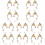 10Paren Koperen Elf Oorclips Ear Cuffs Mode Multi Cosplay 10