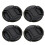 8St Splashproof Camera Lensbeschermers Zwart Met Ringhaak 10