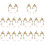 10Paren Koperen Elf Oorclips Ear Cuffs Mode Multi Cosplay 3